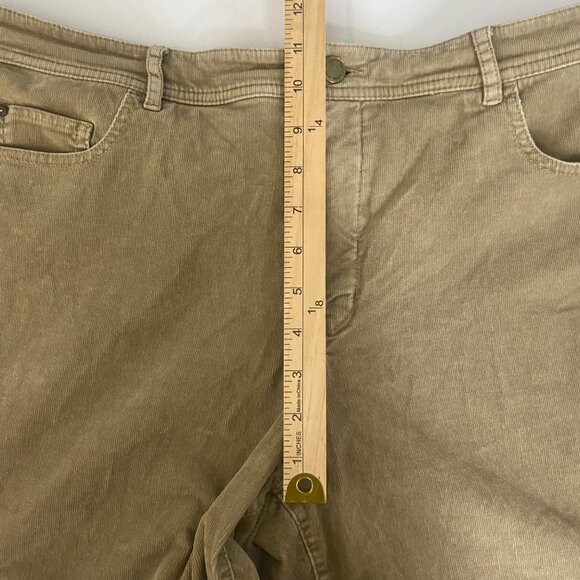 Coldwater Creek Classic Fit Corduroy Pants Womens‎ Size 16 Khaki Tan - Picture 8 of 10